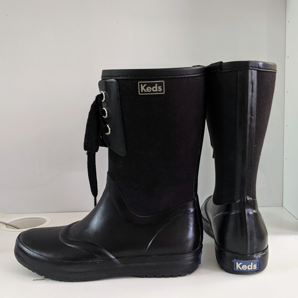 Keds Raindrop Women's  Solid Black Rainboots